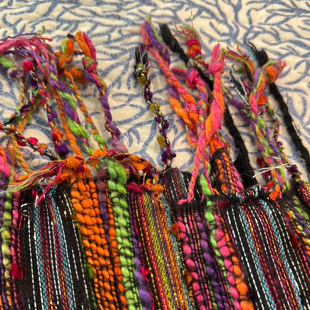 Colorful Striped Scarf - Picture 3 of 3